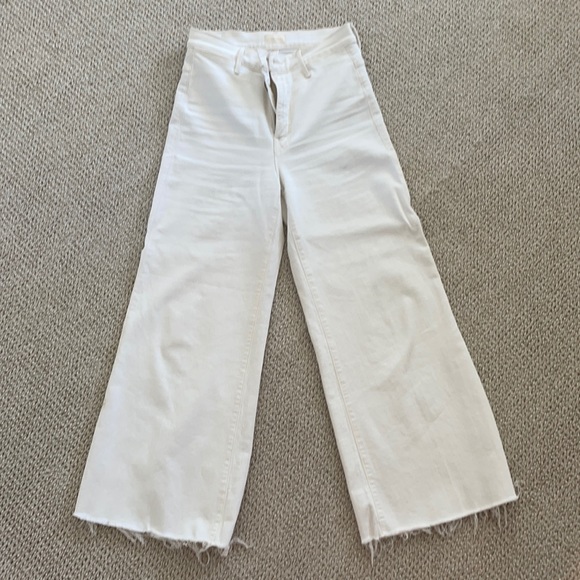 MOTHER Pants - Mother cream/white sz26 flare leg